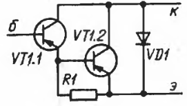 Схема внутренних соединений КТ973