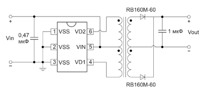 DC/DC изолированный преобразователь 5/5В на микросхеме SCM1201A