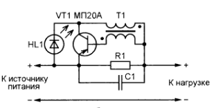 индикатор тока на германиевом транзисторе